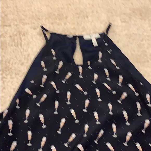 Joie navy silk tank top - Picture 2 of 2